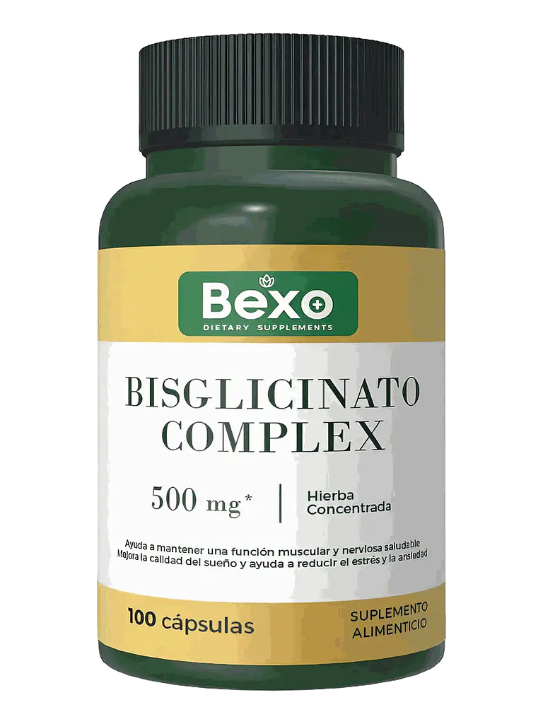 Magnesio Bisglicinato 500mg x Absorción Optima — 100 cápsulas 1