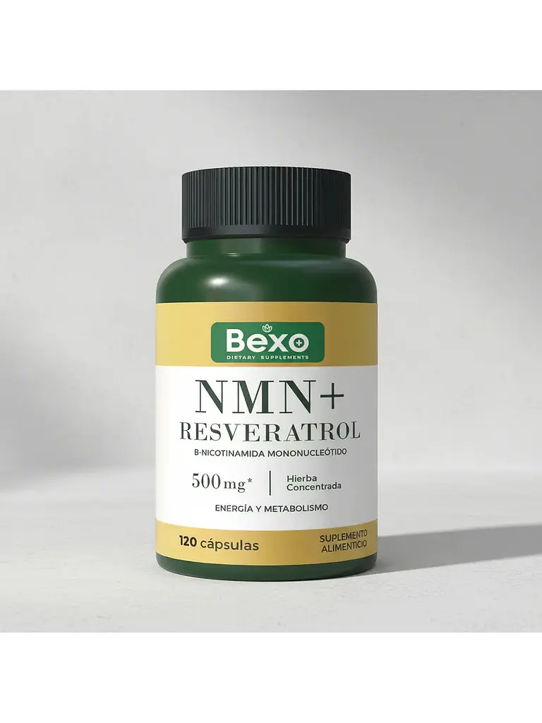 NMN Nicotinamide & Resveratrol Bexo Cápsulas Antioxidantes — 120 cápsulas 5