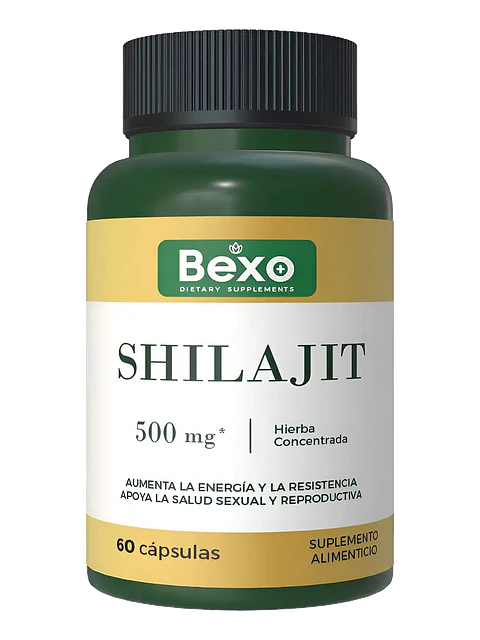 Shilajit 500mg Suplemento 1 Frasco Nutricional — 60 cápsulas