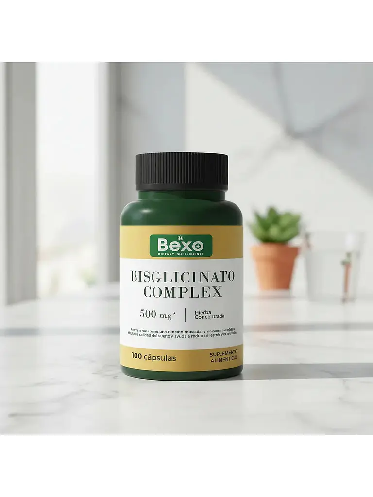 Magnesio Bisglicinato 500mg x Absorción Optima — 100 cápsulas 3