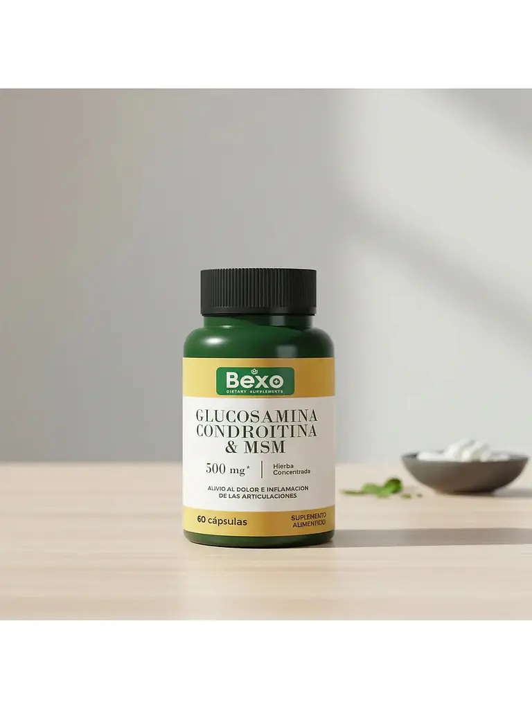 Glucosamina Condroitina MSM Cápsulas Bexo Suplemento — 60 cápsulas 4