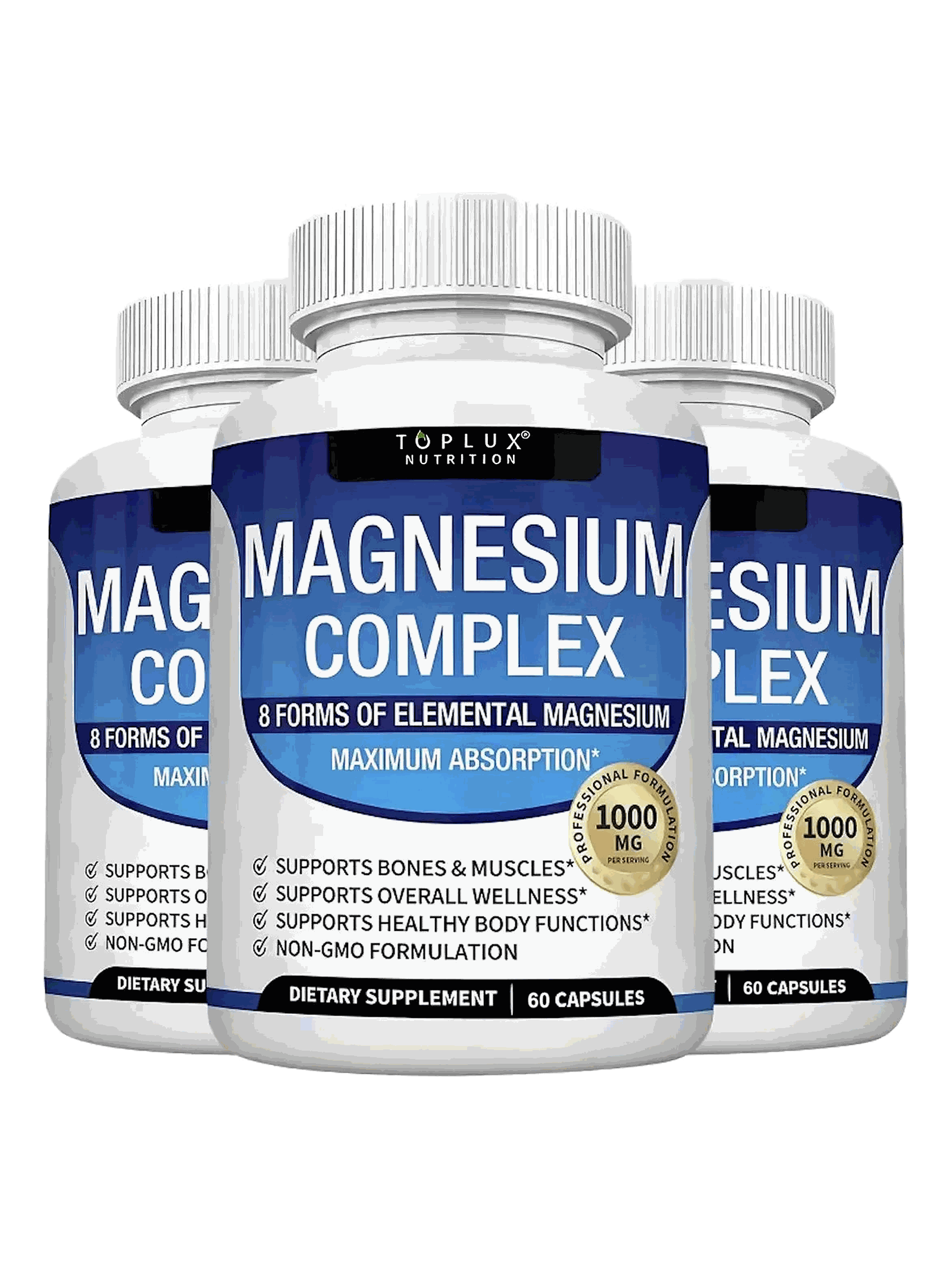 Magnesium Complex 3 Frascos Original Magnesio Complex