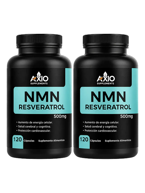 X2 Nmn Nicotinamide & Resveratrol Antioxidantes — 120 cápsulas