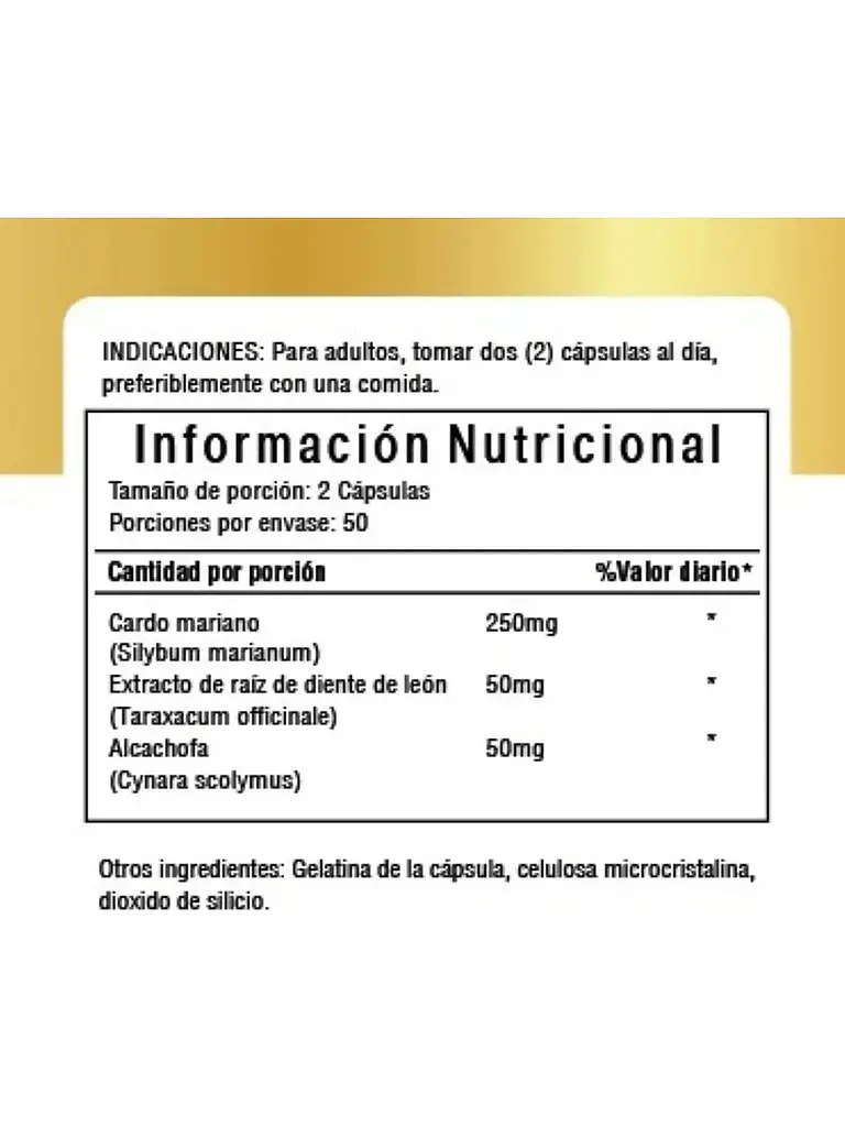 X2 Cardo Mariano Premium Natural — 200 cápsulas 2