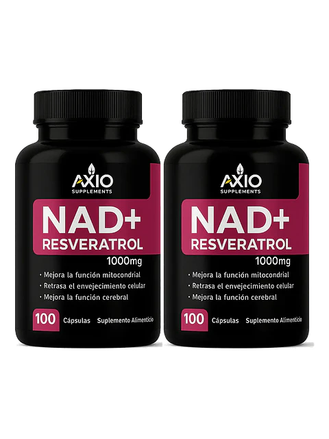 X2 Nad + Nicotinamide Resveratrol Premium 1000mg — 200 cápsulas