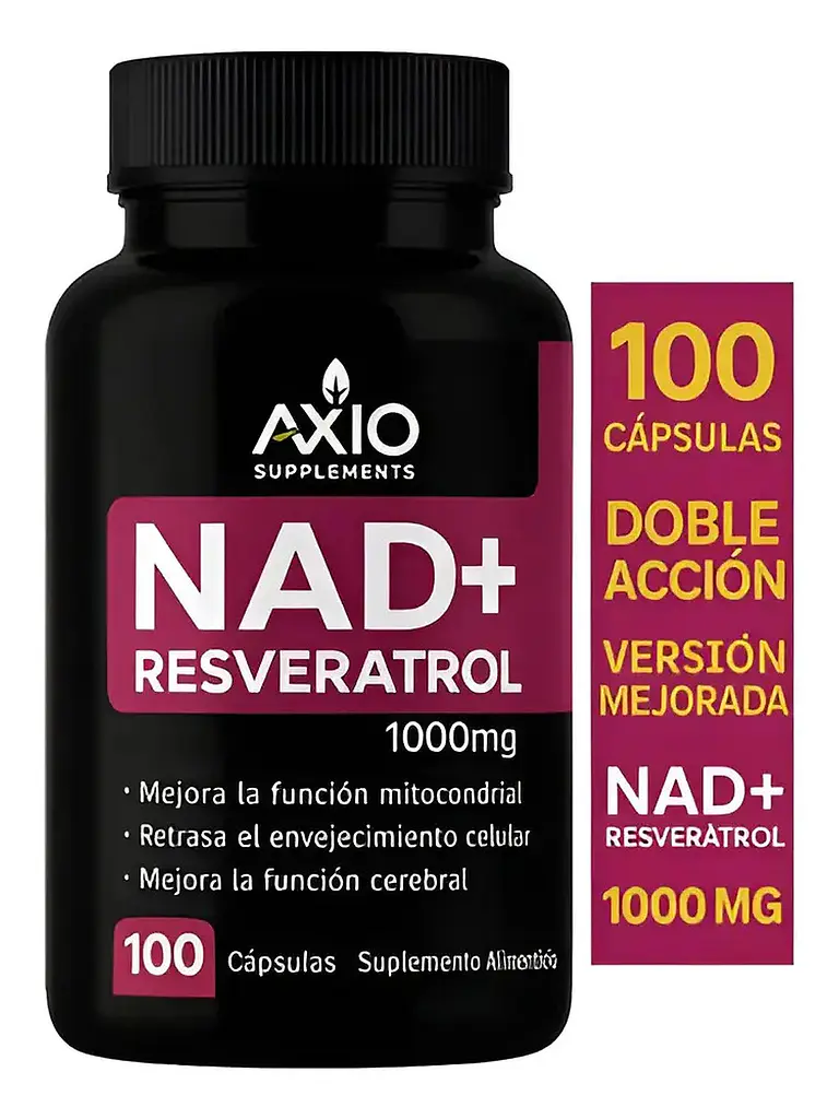 X2 Nad + Nicotinamide Resveratrol Premium 1000mg — 200 cápsulas 2