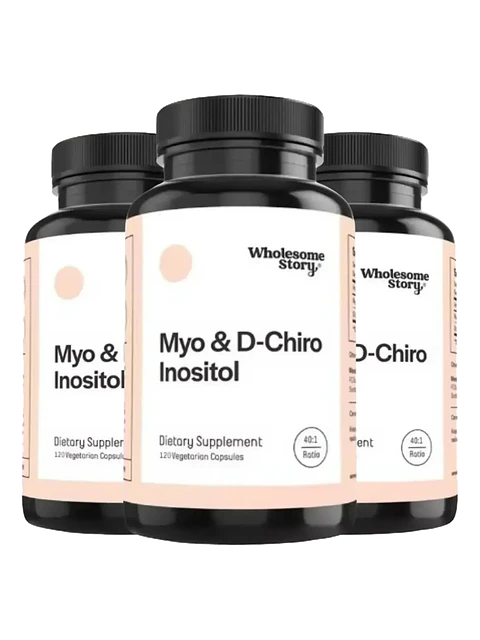 Myo D-chiro Inositrol - 3 Frascos — 360 cápsulas