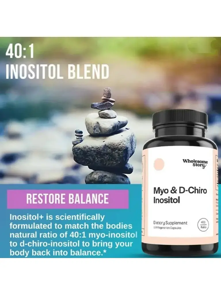 Myo D-chiro Inositrol - 3 Frascos — 360 cápsulas 6