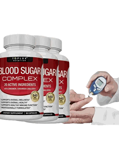 Blood Sugar Complex 3 Frascos Regula Glucosa — 270 cápsulas