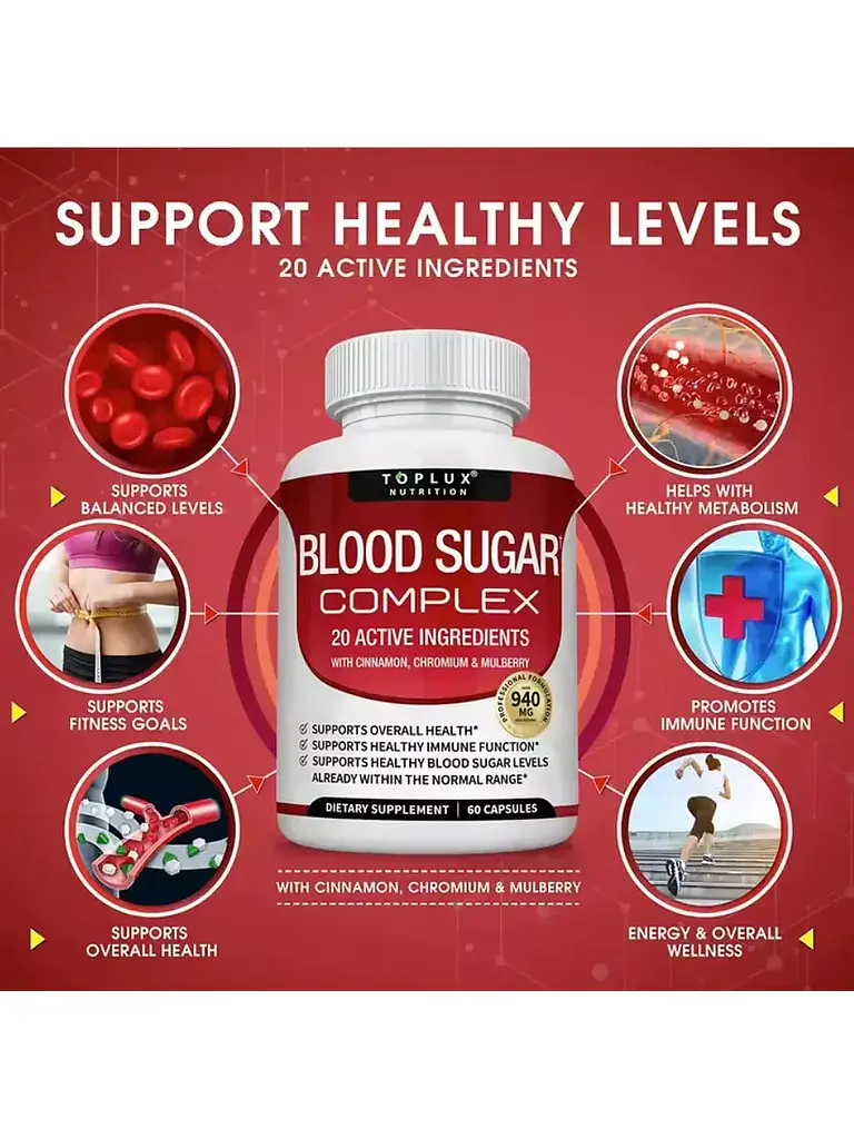 Blood Sugar Complex 3 Frascos Regula Glucosa — 270 cápsulas 2