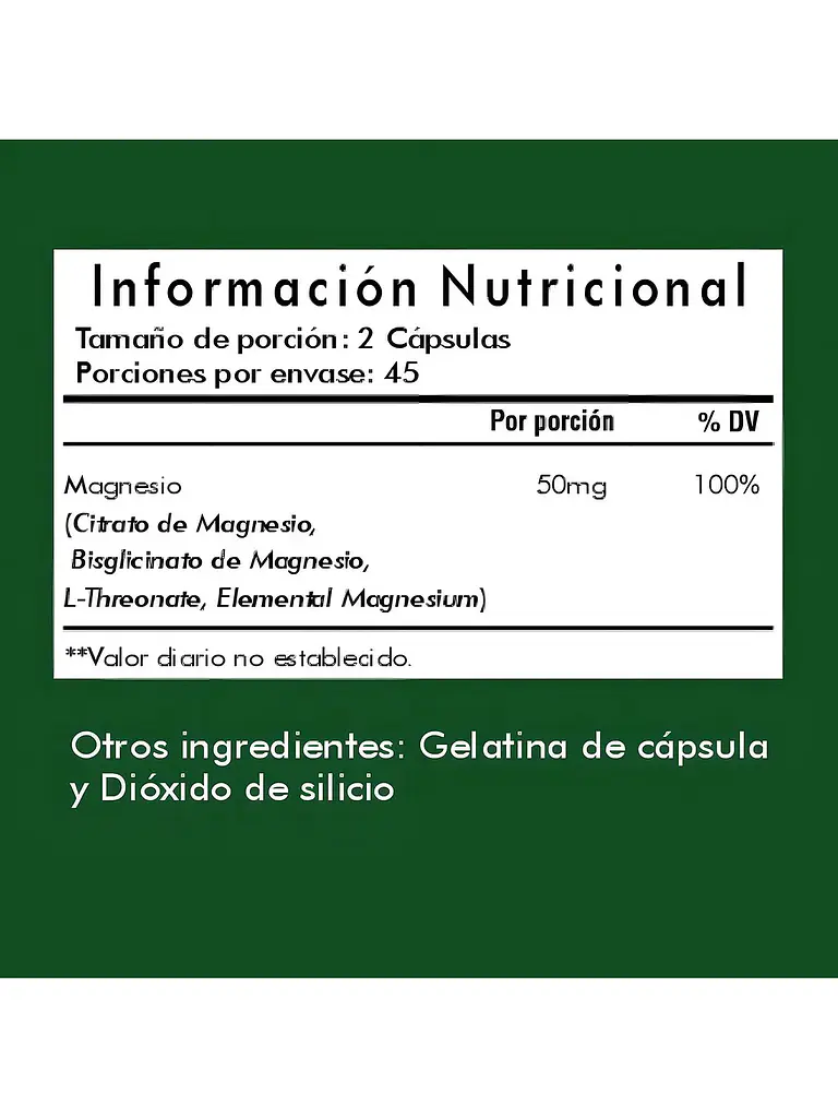 Ultra Magnesio Triple 500mg Qin Supplements — 90 cápsulas 8