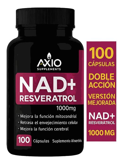 Nad + Nicotinamida Resveratrol 1000mg — 100 cápsulas