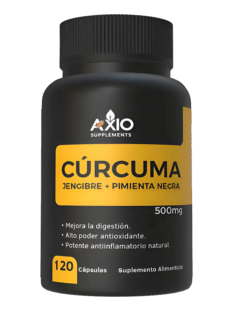 Cúrcuma + Jengibre + Pimienta Negra — 120 cápsulas 1