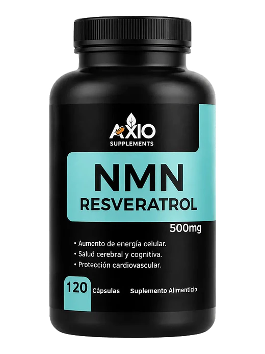 Nmn Nicotinamida & Resveratrol para Vitalidad y Bienestar — 120 cápsulas