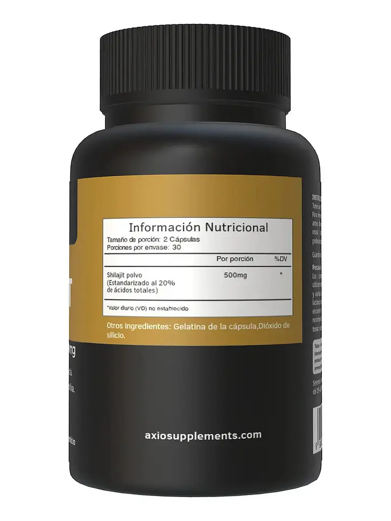 Shilajit Cápsulas 500mg — 60 cápsulas 4