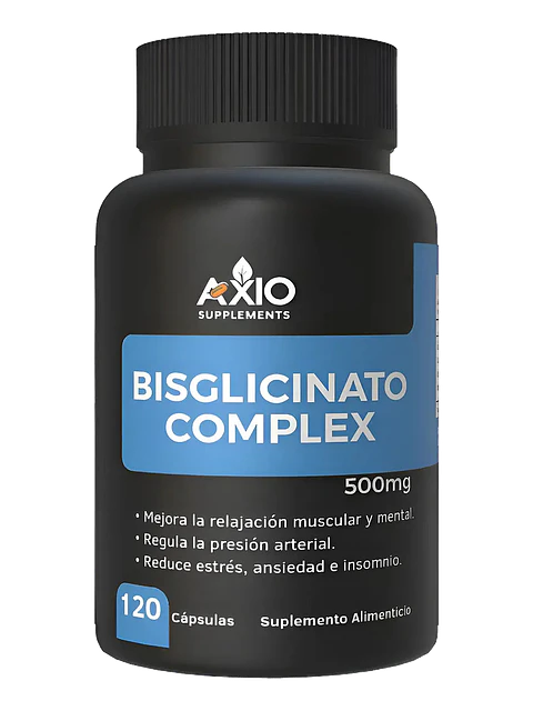 Magnesio Bisglicinato, Triple 500 mg con malato y taurato — 120 cápsulas
