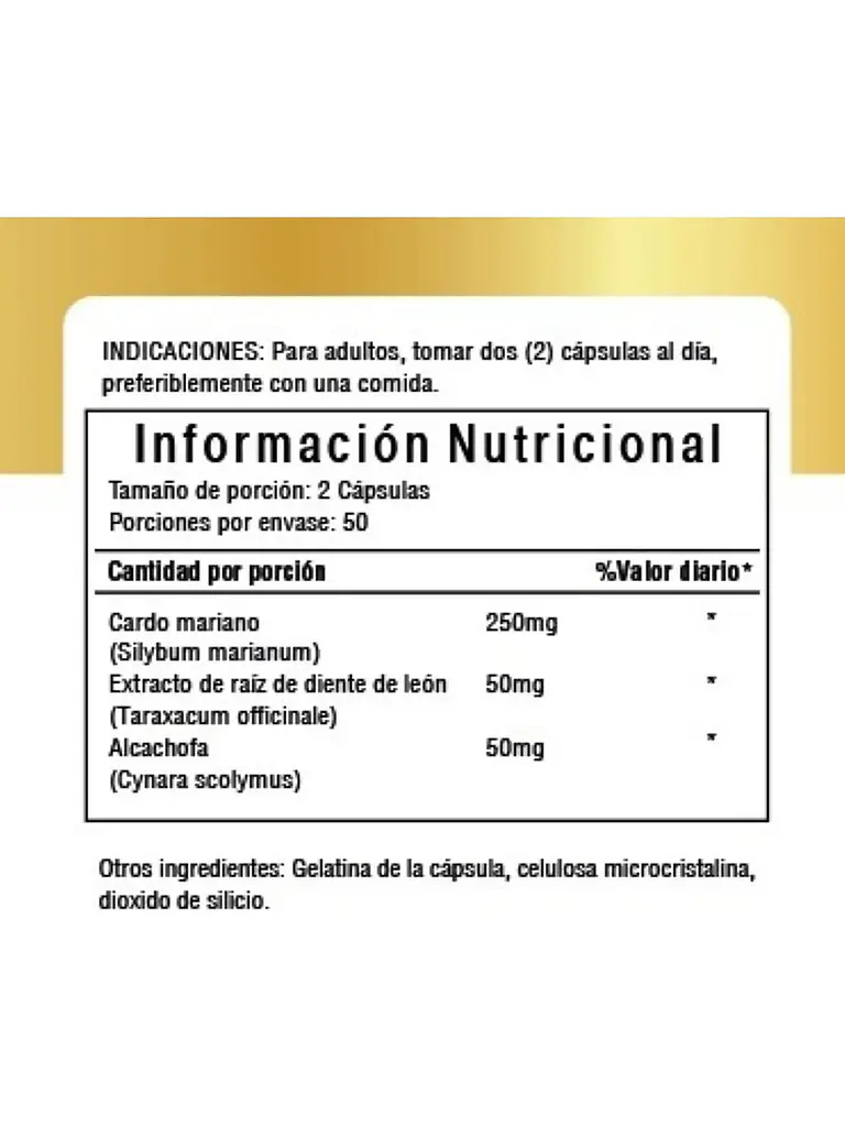 Cardo Mariano Natural — 100 cápsulas 4