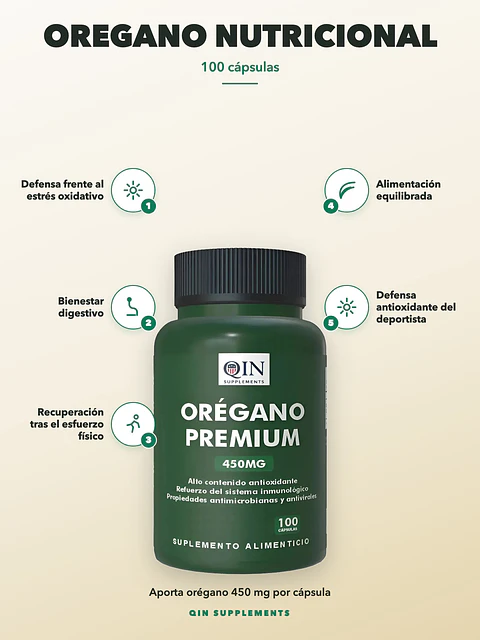 Oregano — 100 cápsulas