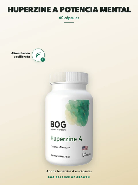 Huperzine A Potencia Mental — 60 cápsulas
