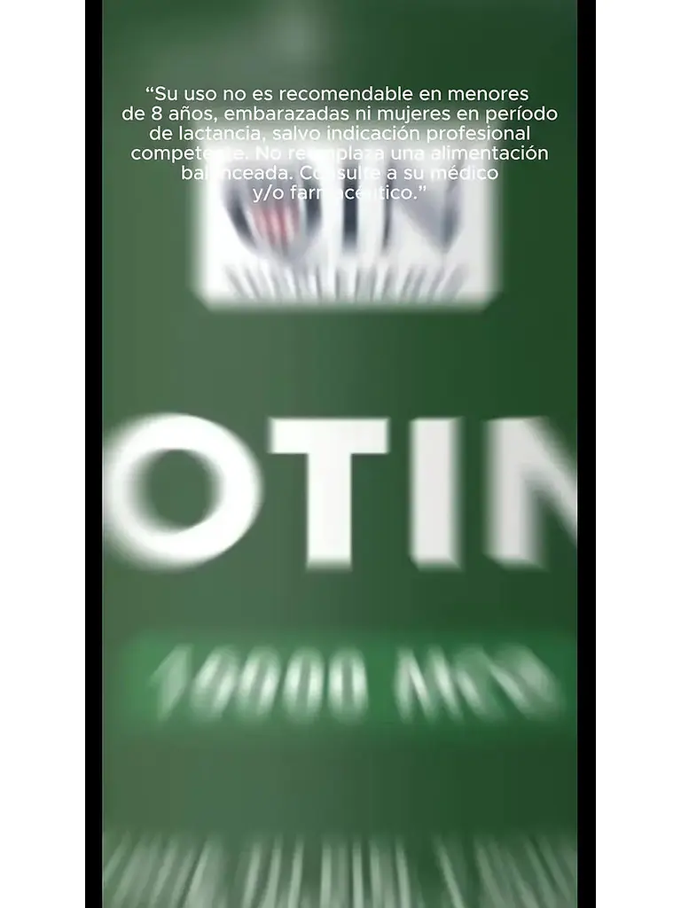 Biotina 10.000 Mcg — 120 cápsulas 3