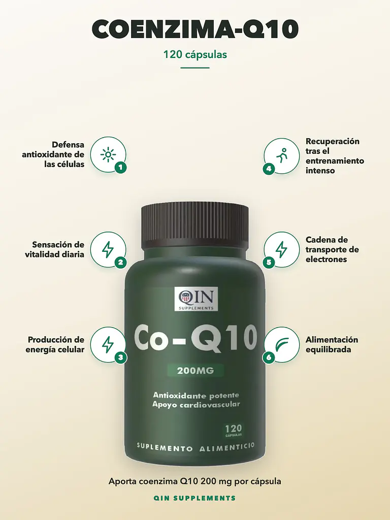 Coenzima-q10 Qin Supplements — 120 cápsulas 2