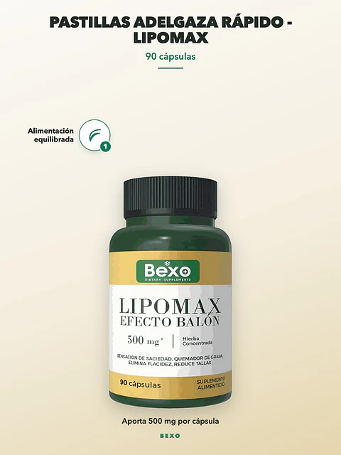 Lipomax Efecto Balón — 90 cápsulas