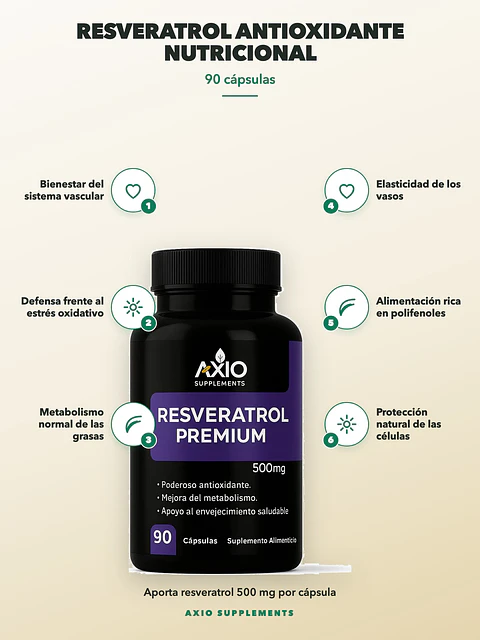 Resveratrol Antioxidante — 90 cápsulas