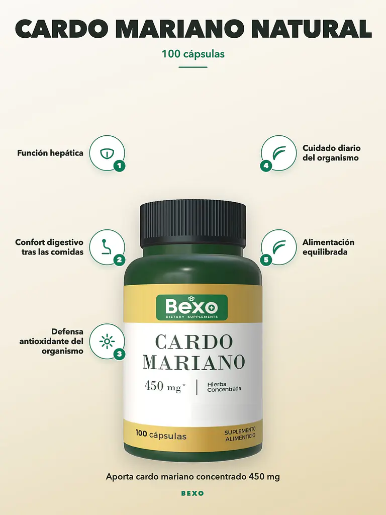 Cardo Mariano Natural — 100 cápsulas 2
