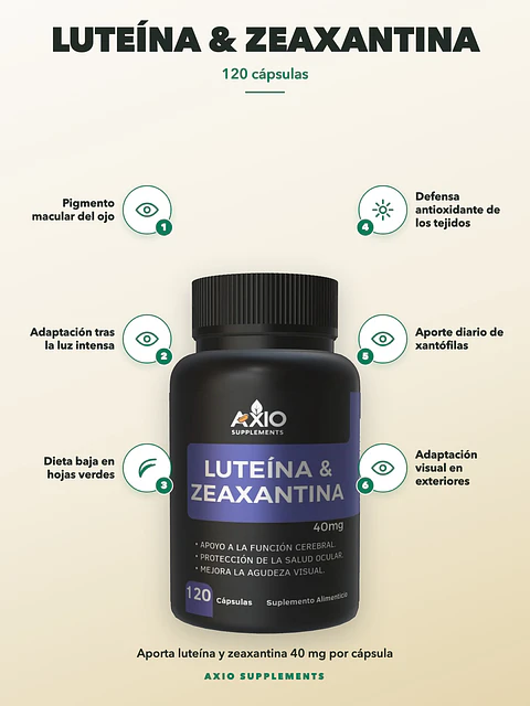 Luteína & Zeaxantina — 120 cápsulas