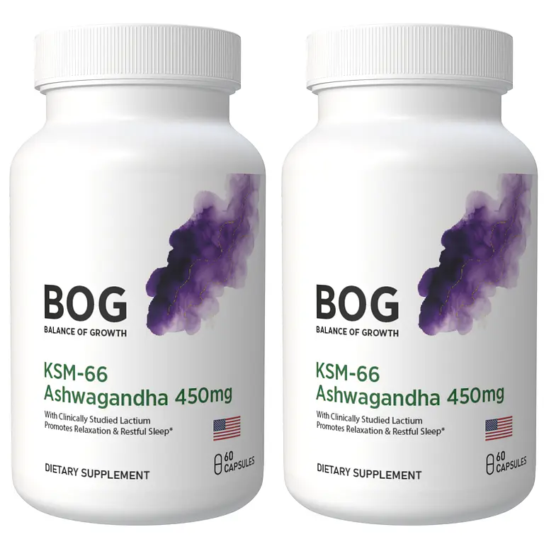 X2 Ashwagandha Ksm66 | 450mg Antistress Estado Mental 60cap 1
