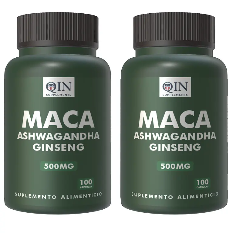 Pack X2 Maca + Ashwagandha + Ginseng 100 Cápsulas  1