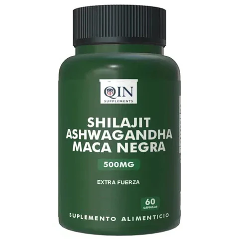 Shilajit + Ashwagandha + Black Maca | Máxima Potencia | 60 Cap