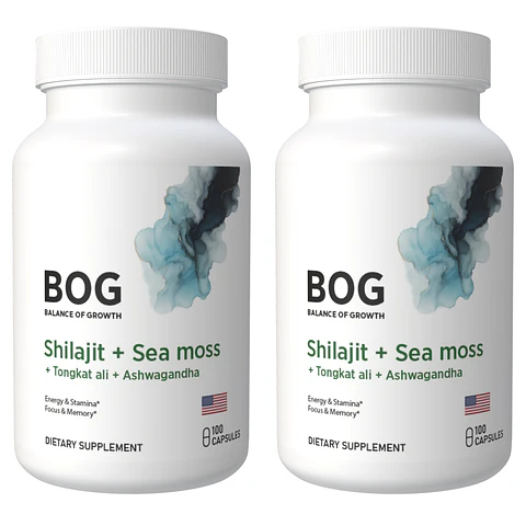 X2 Shilajit + Sea Moss + Tongkat Ali + Ashwagandha 200 Cap