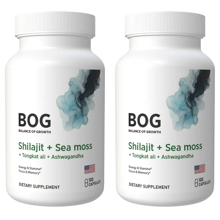 X2 Shilajit + Sea Moss + Tongkat Ali + Ashwagandha 200 Cap 1