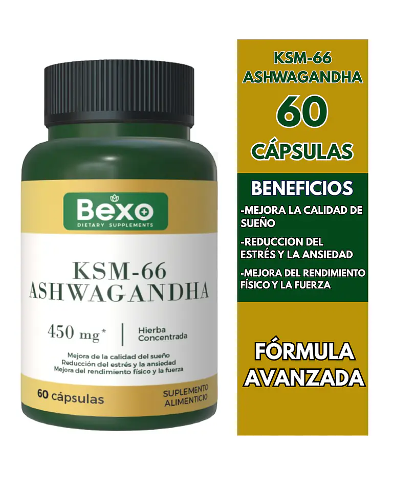 Ashwagandha Ksm66 2 Frascos 450mg - Antistress Estado Mental 3
