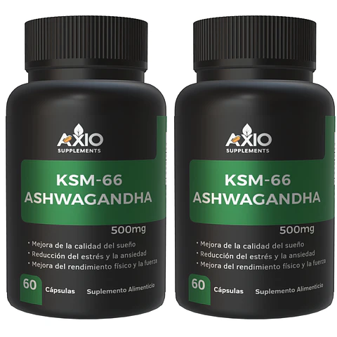 Ashwagandha Ksm66 450mg - 2 Frascos Antistress Estado Mental 60 cap