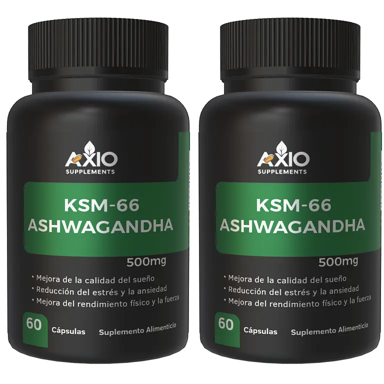 Ashwagandha Ksm66 450mg - 2 Frascos Antistress Estado Mental 60 cap 1
