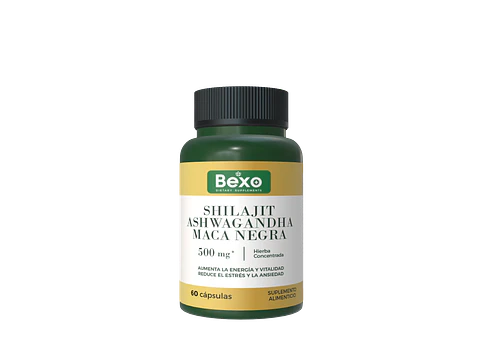 Shilajit + Ashwagandha + Black Maca | Máxima Potencia | 60 cap