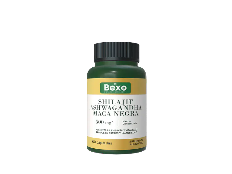 Shilajit + Ashwagandha + Black Maca | 2 Frascos 120 Capsulas 3