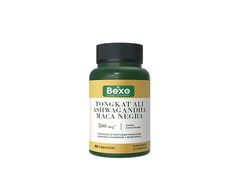 Tongkat Ali + Ashwagandha + Black Maca Ultra 60 Capsulas