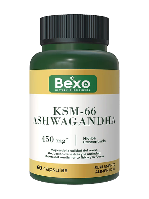 Ashwagandha KSM-66 450mg Bexo — 60 cápsulas