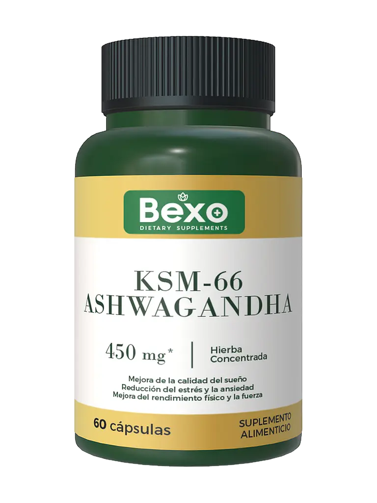 Ashwagandha KSM-66 450mg Bexo — 60 cápsulas 1