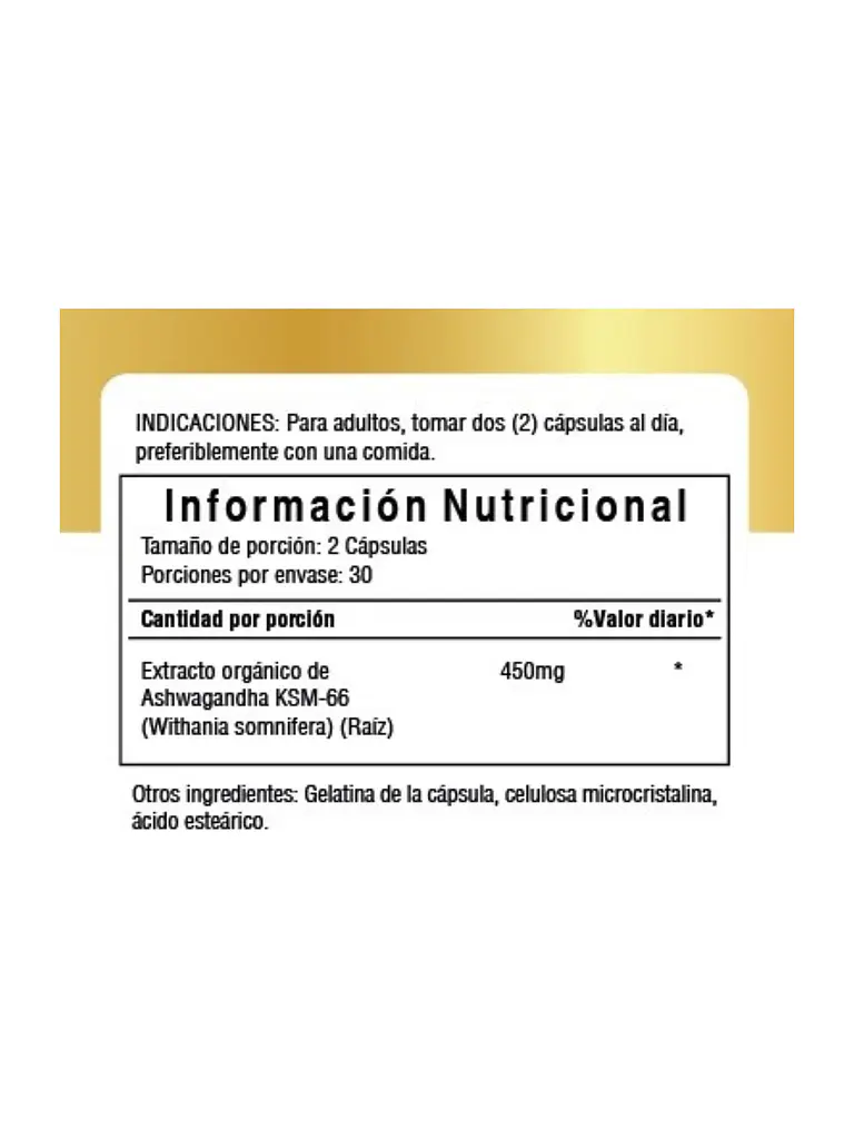 Ashwagandha KSM-66 450mg Bexo — 60 cápsulas 3