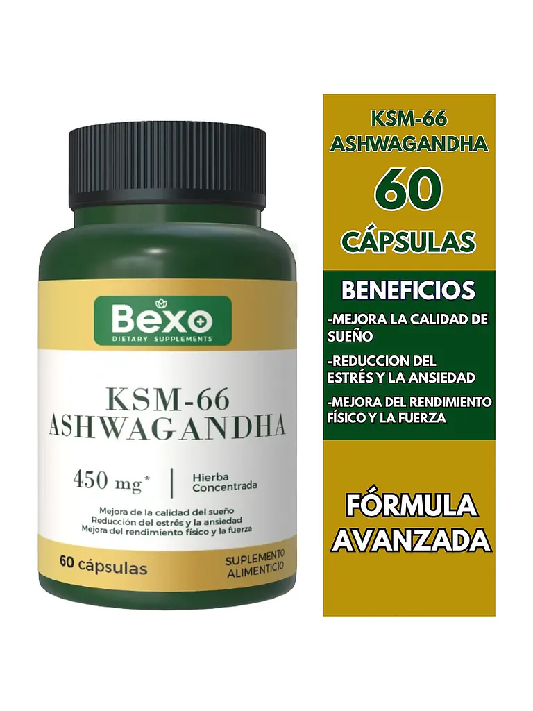 Ashwagandha KSM-66 450mg Bexo — 60 cápsulas 4