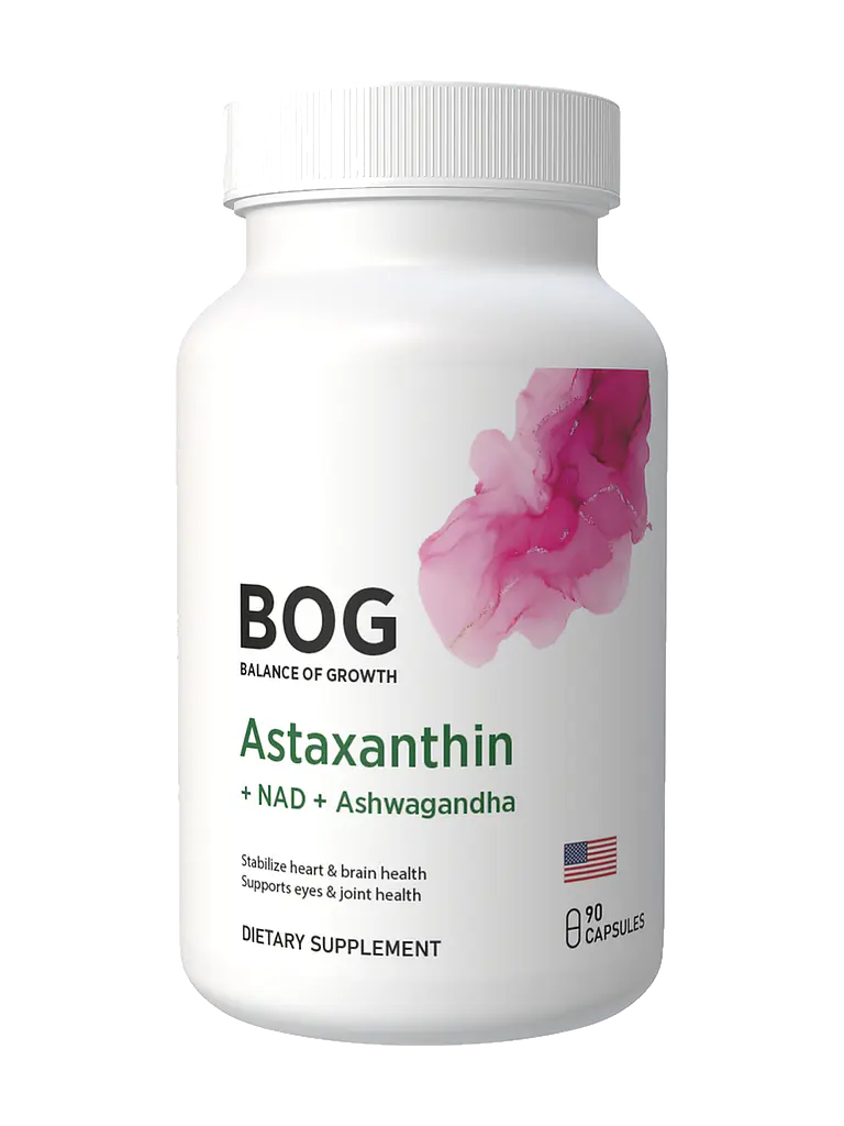 Astaxantina + NAD + Ashwagandha BOG — 90 cápsulas 1