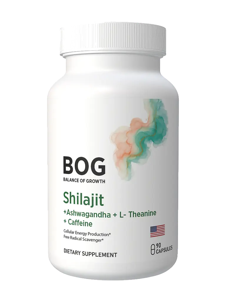 Shilajit + Ashwagandha + L-Teanina + Cafeína BOG — 90 cápsulas 1