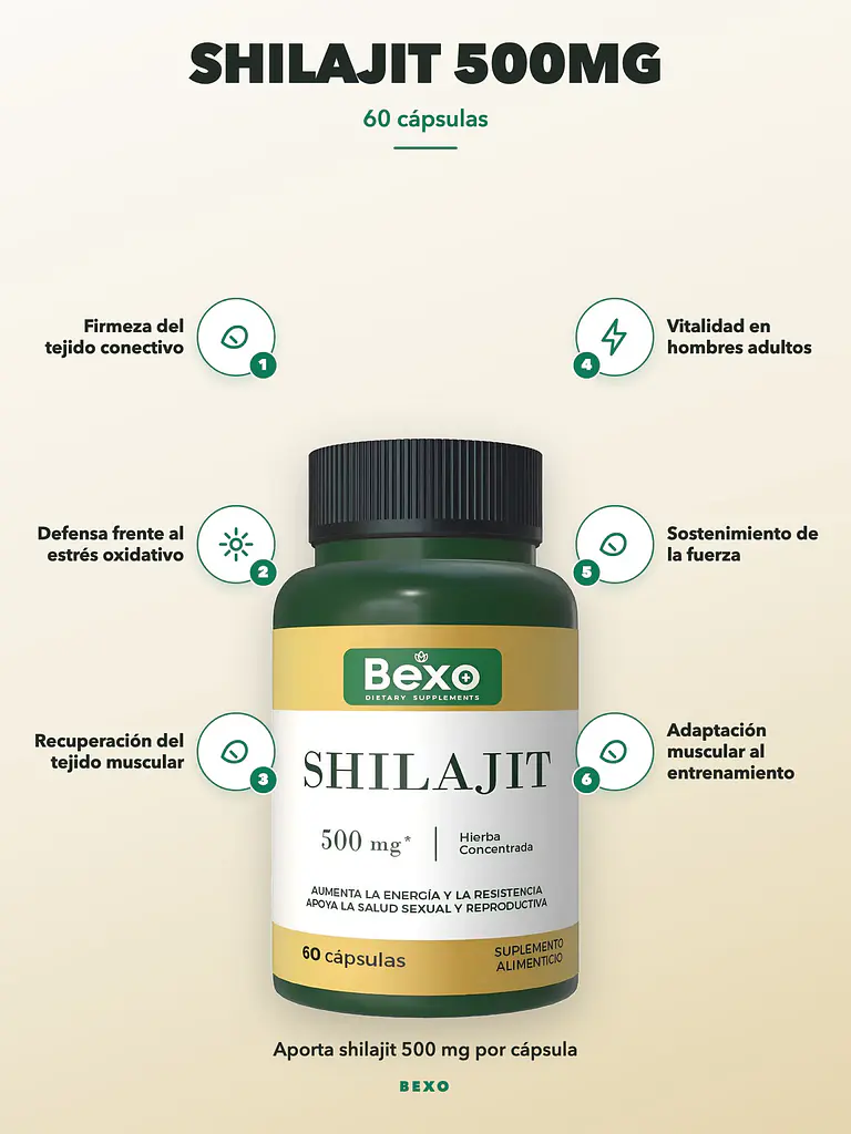 Shilajit 500mg 1 Frasco — 60 cápsulas 2