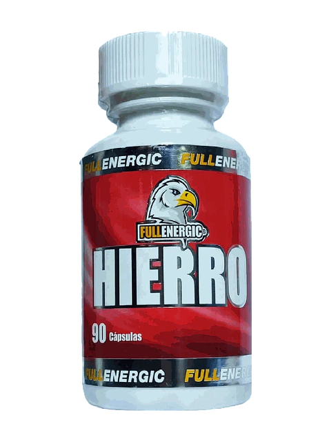 Hierro 8mg Full Energic — 90 cápsulas
