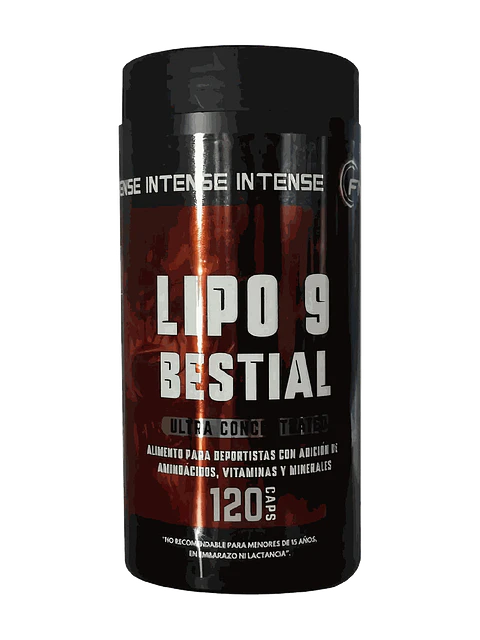 Lipo 9 Bestial FNL — 120 cápsulas