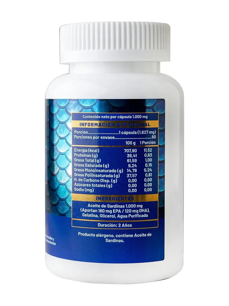 Omega 3 de Sardinas Aura Vitalis — 60 cápsulas 3